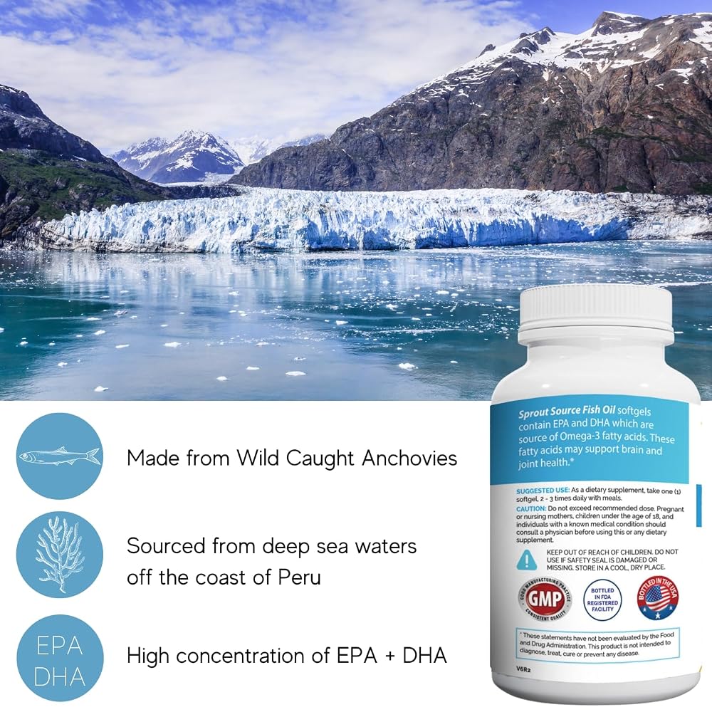 Sprout Source Omega-3 Fish Oil 1200mg - 90 Softgels - image 2
