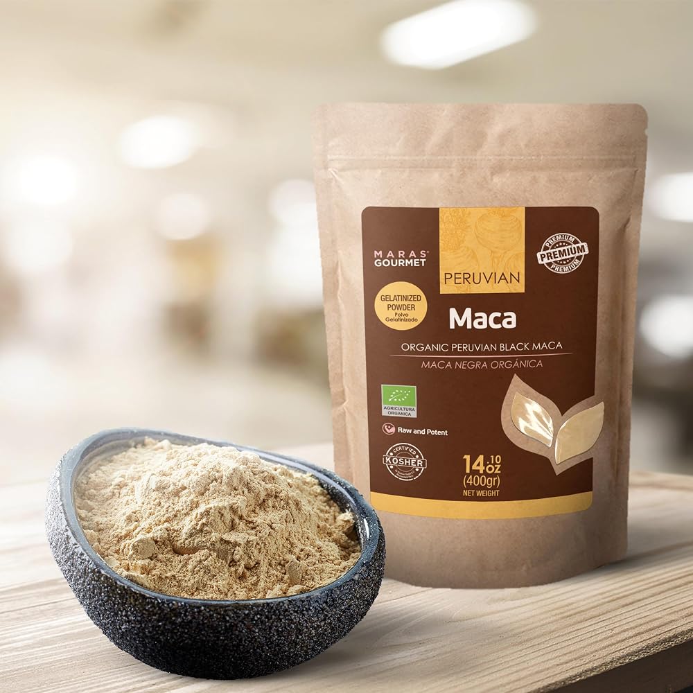 MARAS Gourmet Organic Peruvian Black Maca Powder Energy Support - 400g - image 3