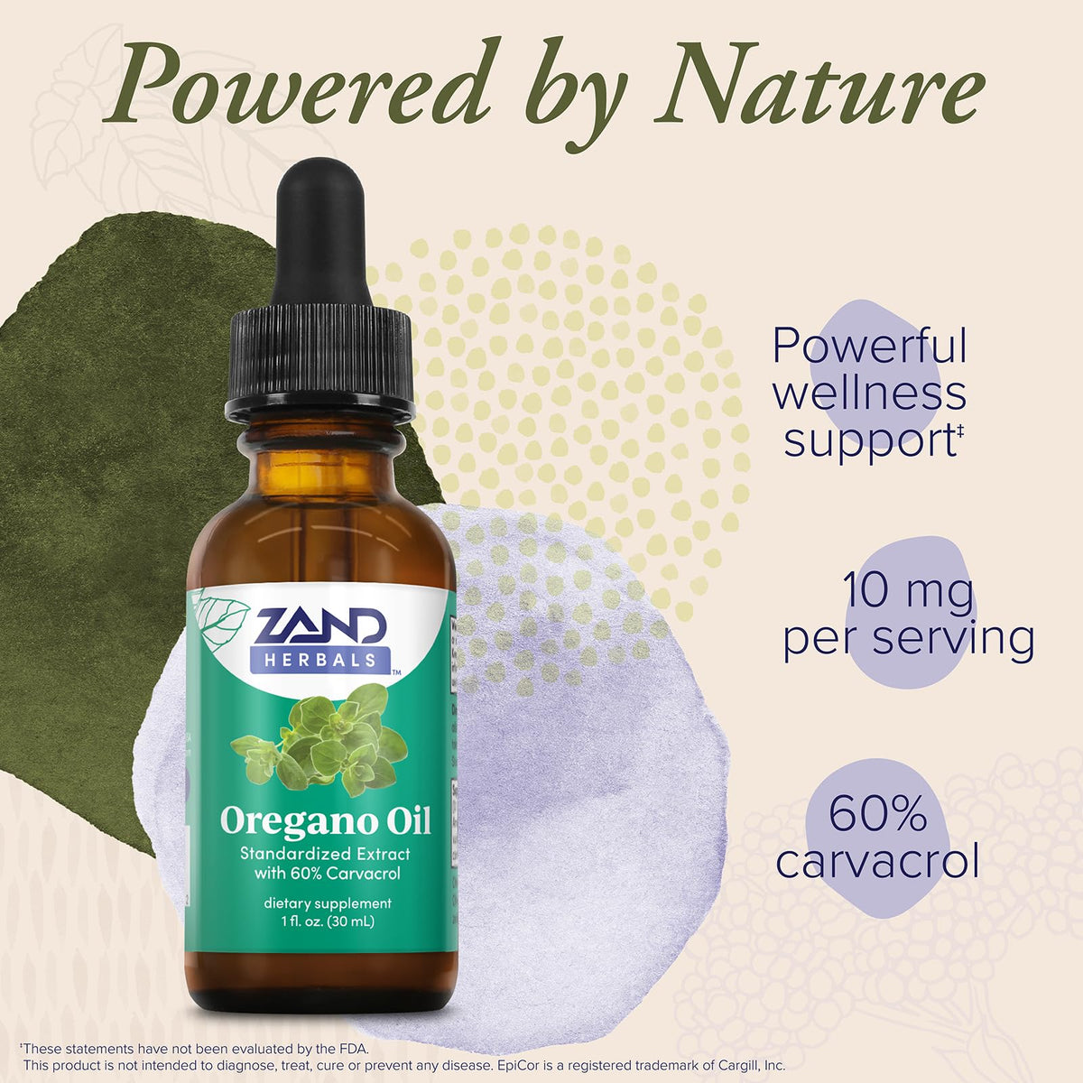 ZAND Oregano Oil Drops Wellness Support 60% Carvacrol - 1 fl oz - image 3