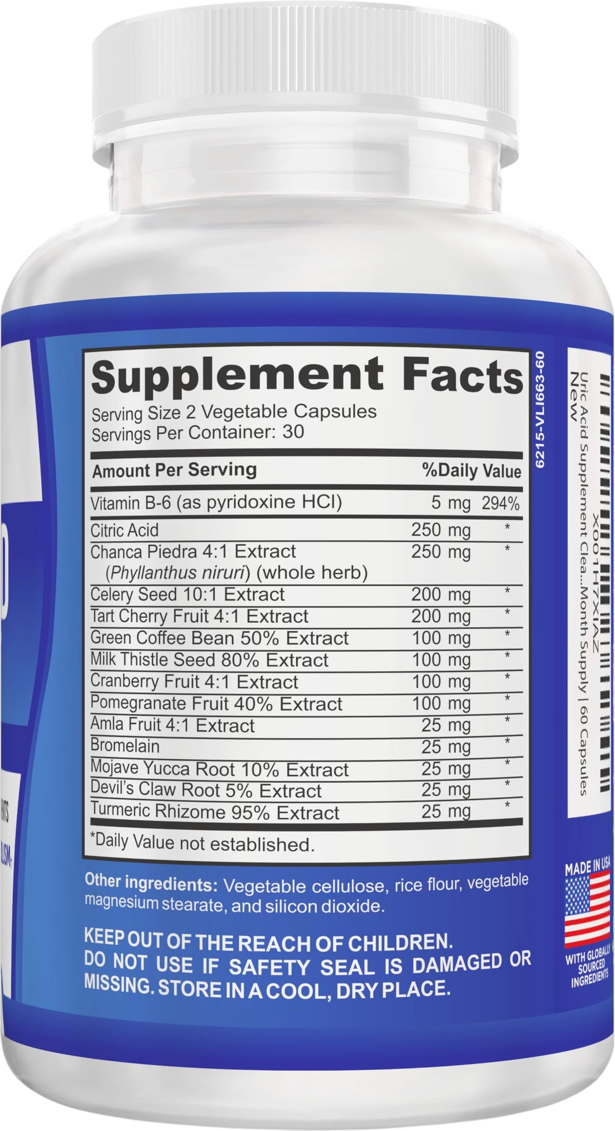 Elevate Recovery Uric Acid Support Complex 14-in-1 - 60 Vegetarian Capsules - image 2