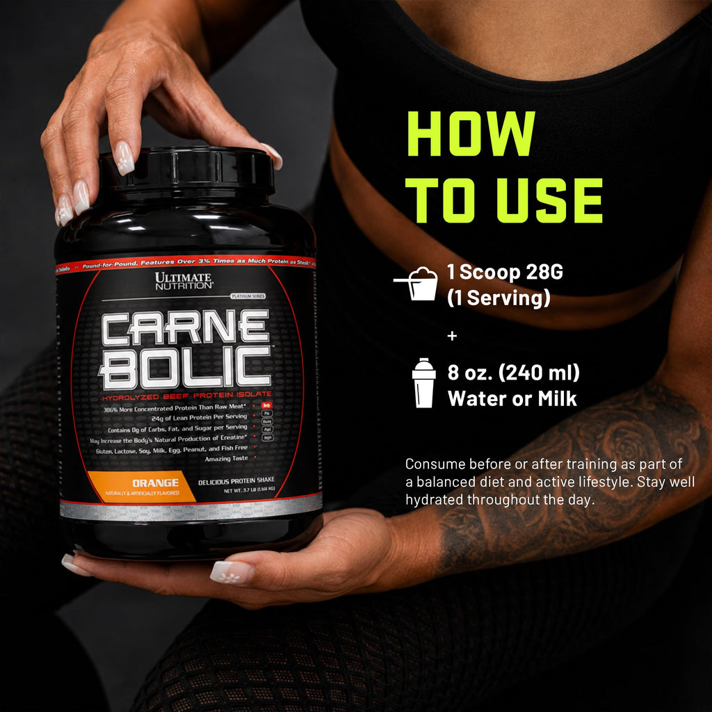 Ultimate Nutrition CarneBOLIC Hydrolyzed Beef Protein Isolate Powder