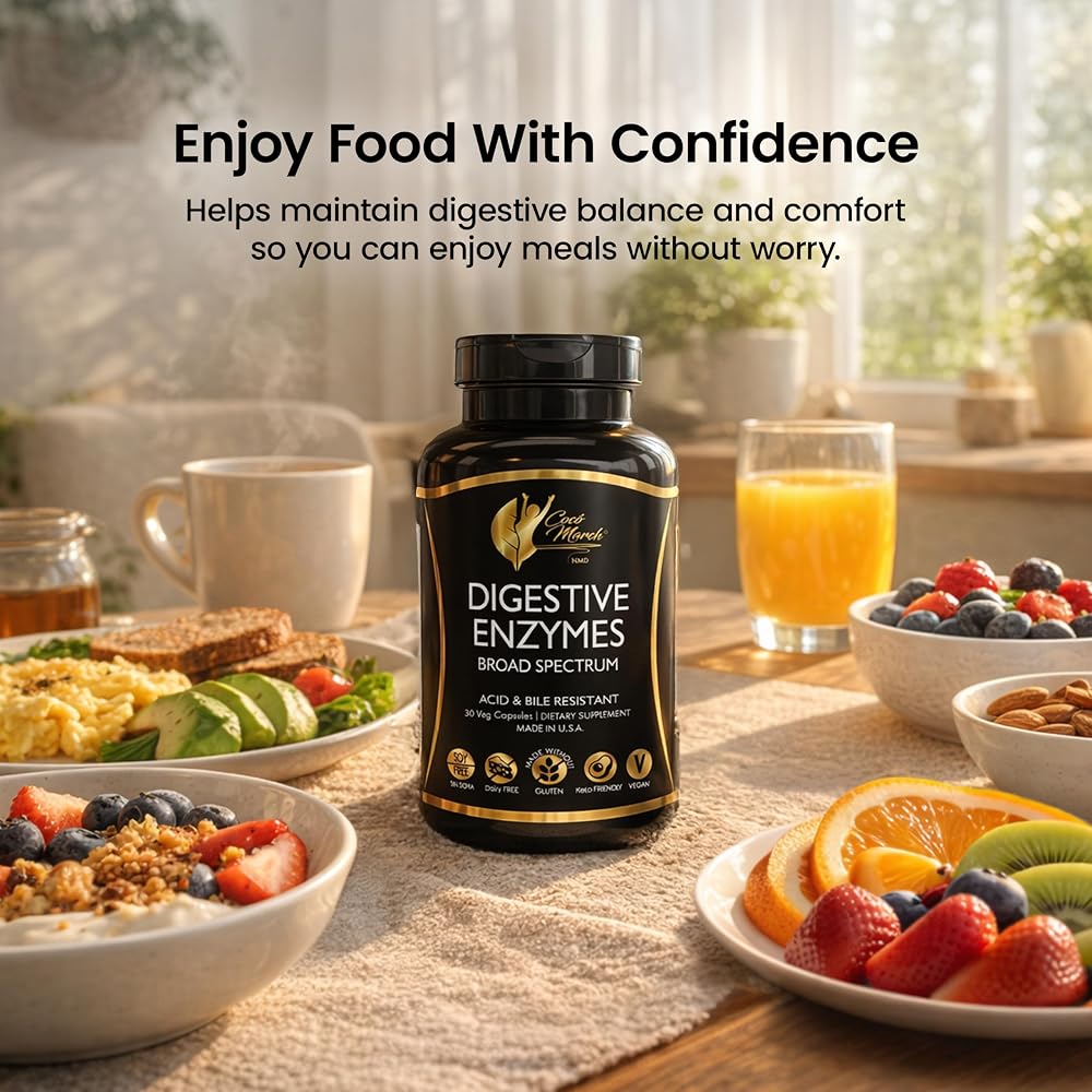 Cocó March N.M.D Digestive Enzymes 18 Blend - 30 Veg Capsules - image 7