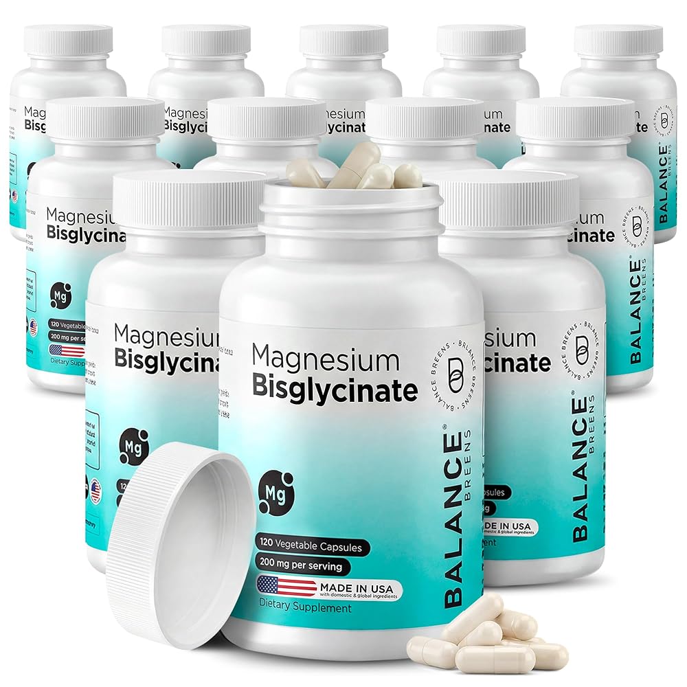 Balancebreens Magnesium Bisglycinate 200mg - 120 Capsules
