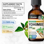 BIO KRAUTER Yohimbe Tincture - Organic Yohimbe Bark Liquid Extract
