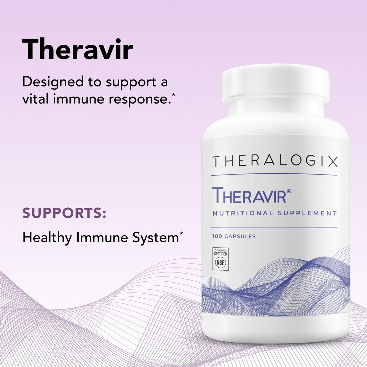 Theralogix Theravir Immune Support - 180 Capsules - image 4