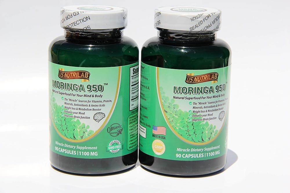 Organic Moringa 950 1100 mg - 90 Capsules - image 2