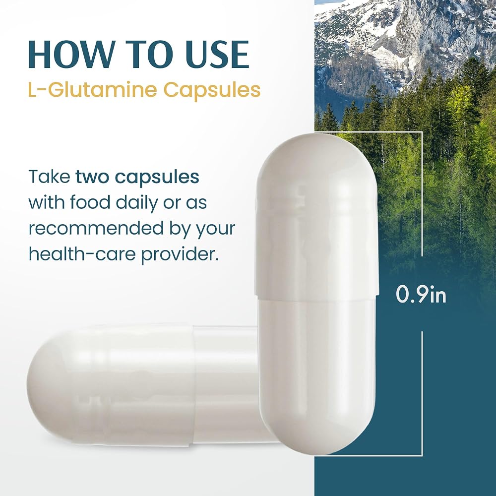 Vykee Nutrition L-Glutamine 1500 mg - 120 Capsules - image 5
