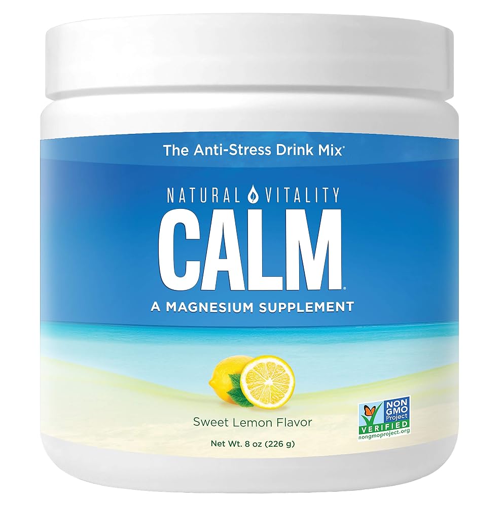 Natural Vitality Calm Magnesium Powder Sweet Lemon - 8 oz