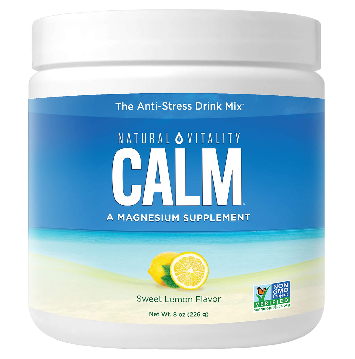 Natural Vitality Calm Magnesium Powder Sweet Lemon - 8 oz