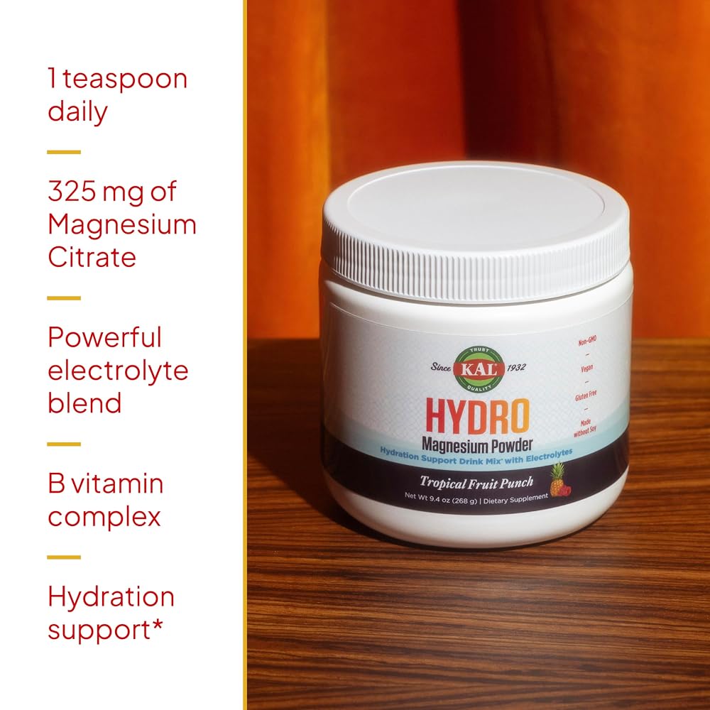 KAL Hydro Magnesium Plus Electrolytes Powder - 50 Servings - image 3