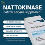 Ved Nattokinase 2000 FU 100mg - 90 Vegan Capsules - image 3