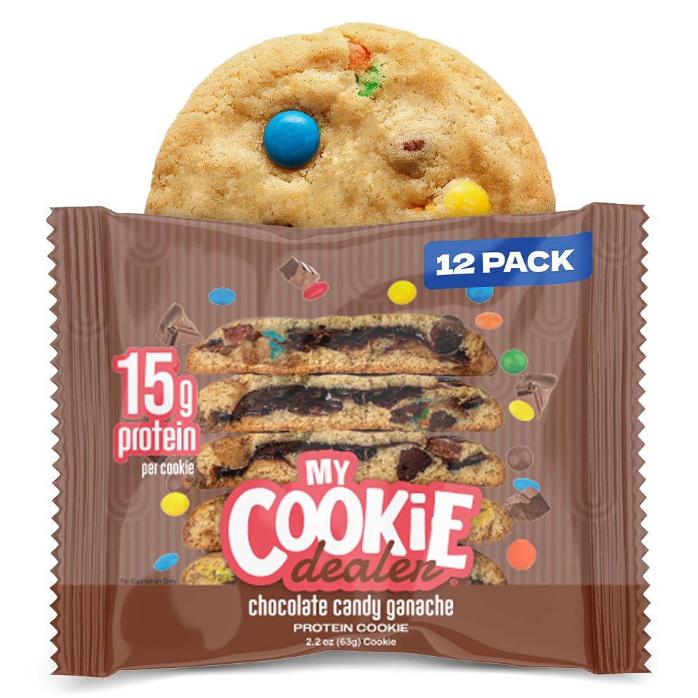 My Cookie Dealer Protein Cookies Chocolate Candy Ganache - 12-Pack