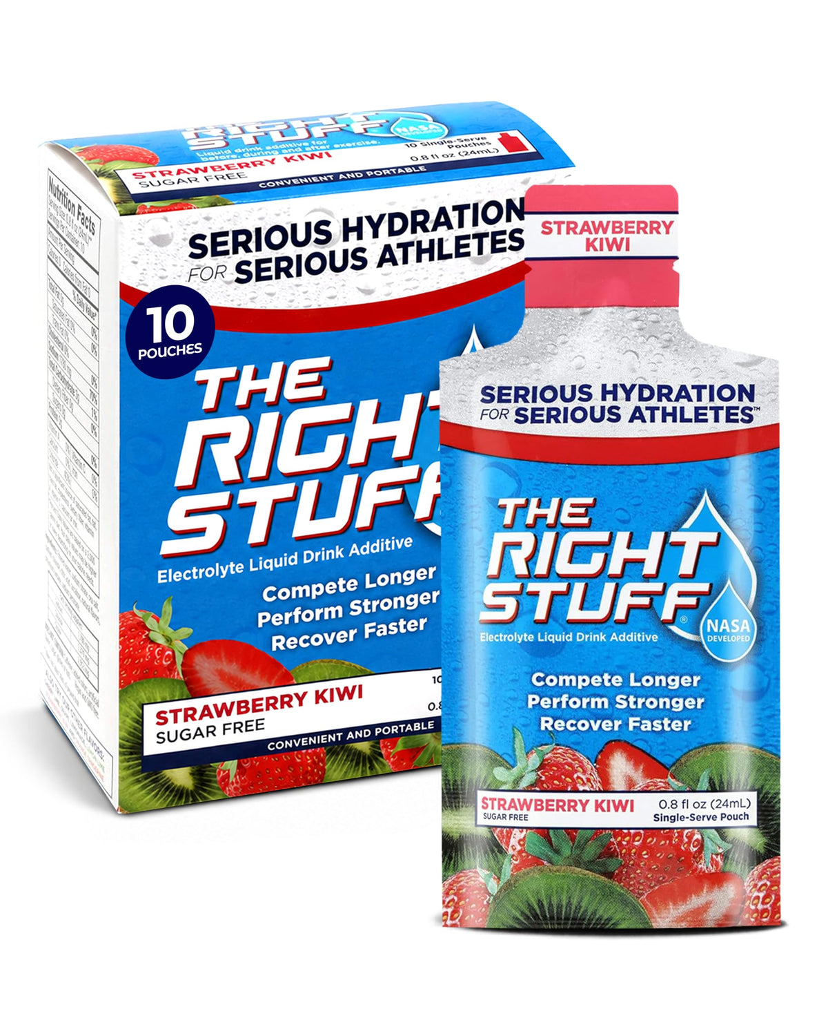The Right Stuff electrolyte drink concentrate -10 Pouch Box