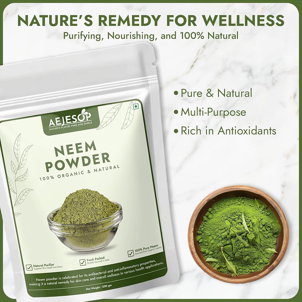 AEJESOP Neem Leaf Powder - 7 oz (200g) - image 4