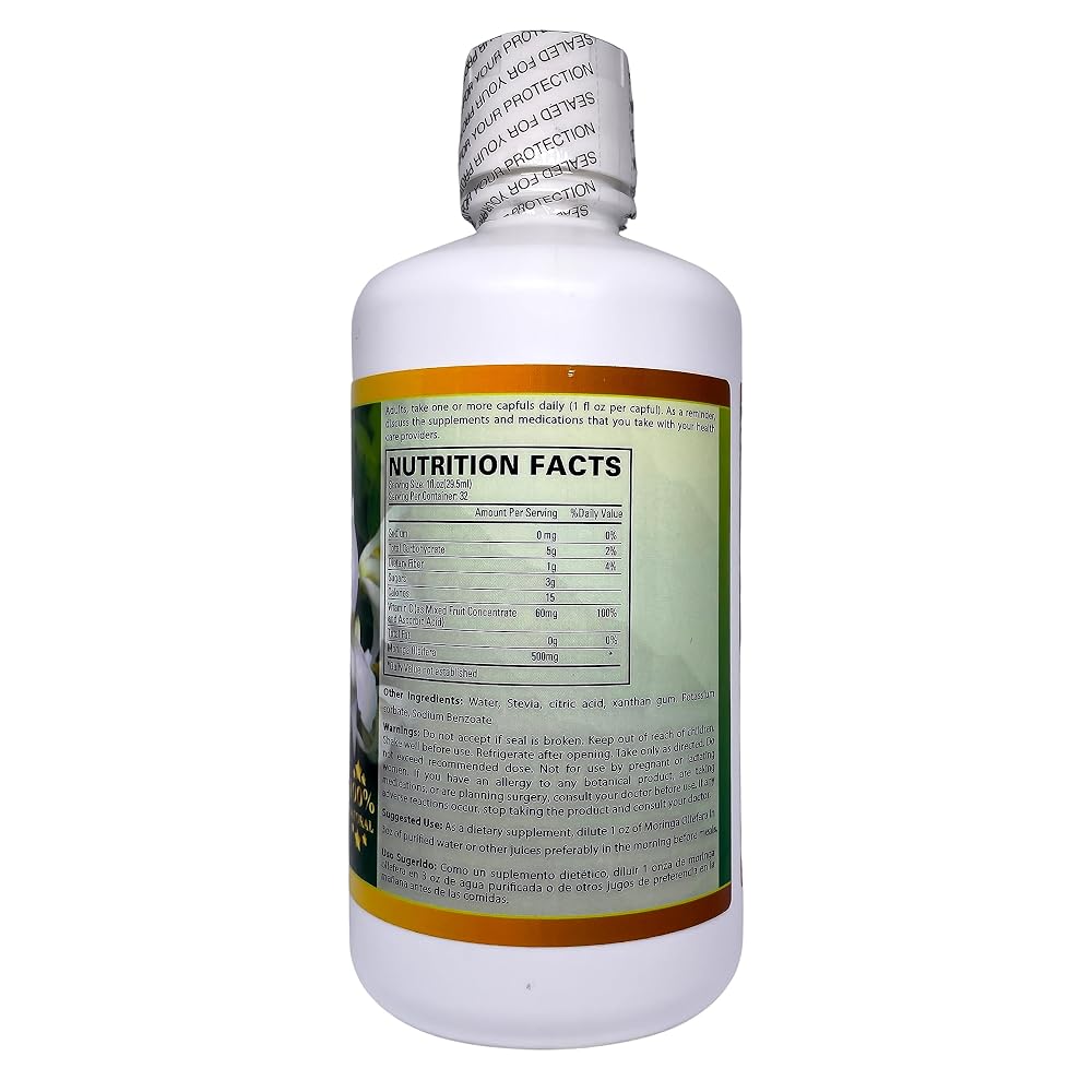 Productos El Colibri Moringa Oleifera Liquid Dietary Supplement - 32 Fl Oz - image 2