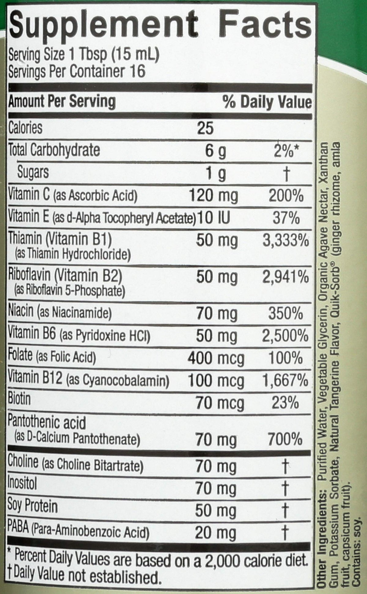 Nature's Answer Vitamin B Complex - 8 fl oz - image 3