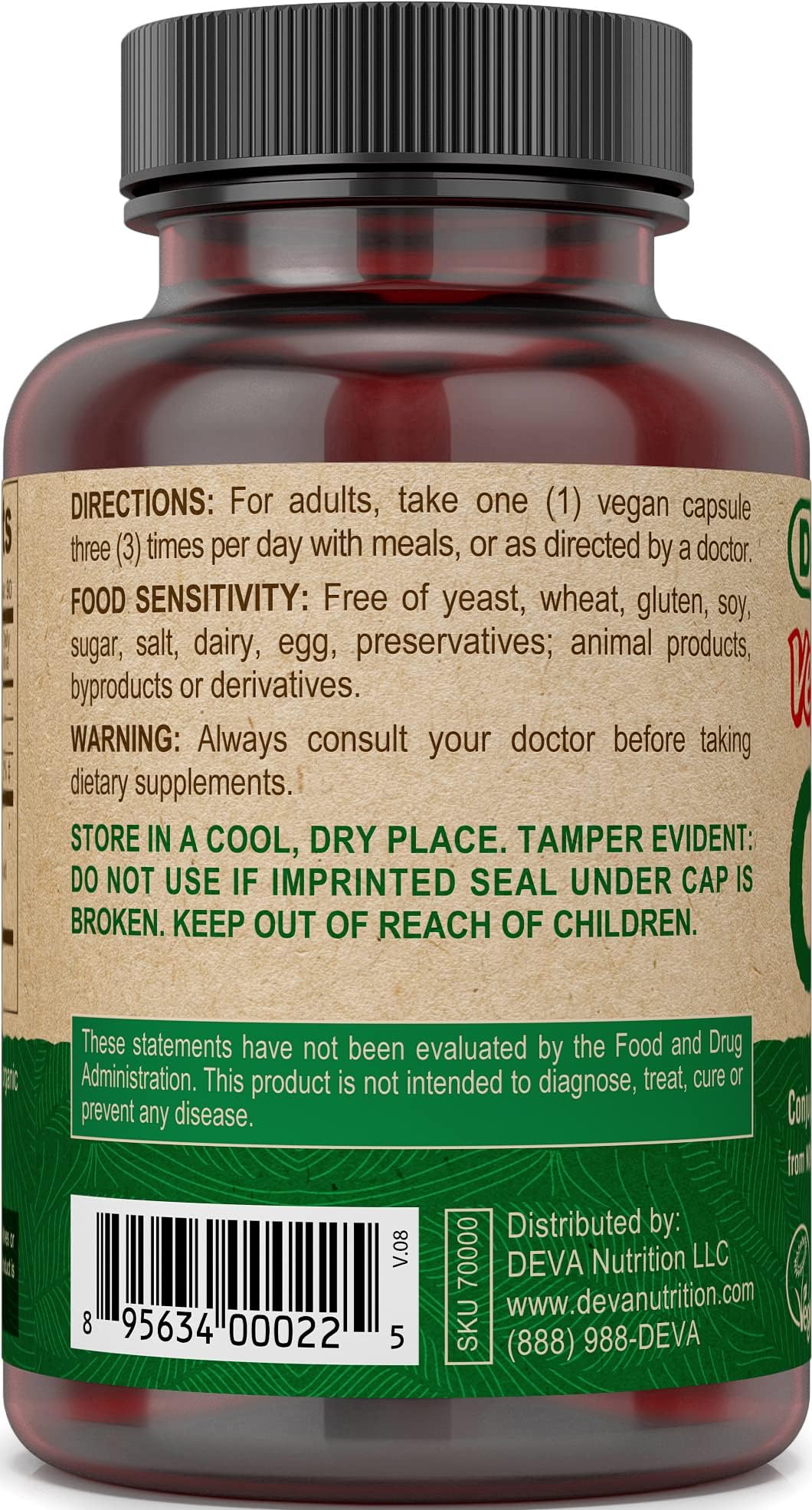 DEVA Vegan CLA Conjugated Linoleic Acid - 90 Capsules - image 3