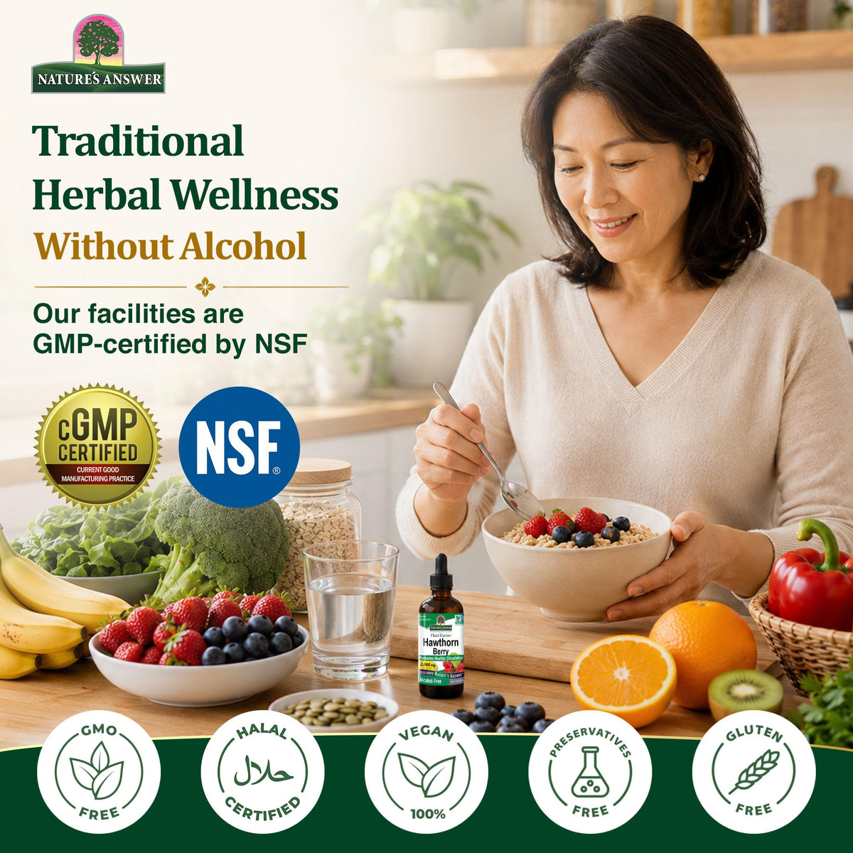 Nature's Answer Hawthorn Berries Herbal Extract - 1 Fl Oz - image 3