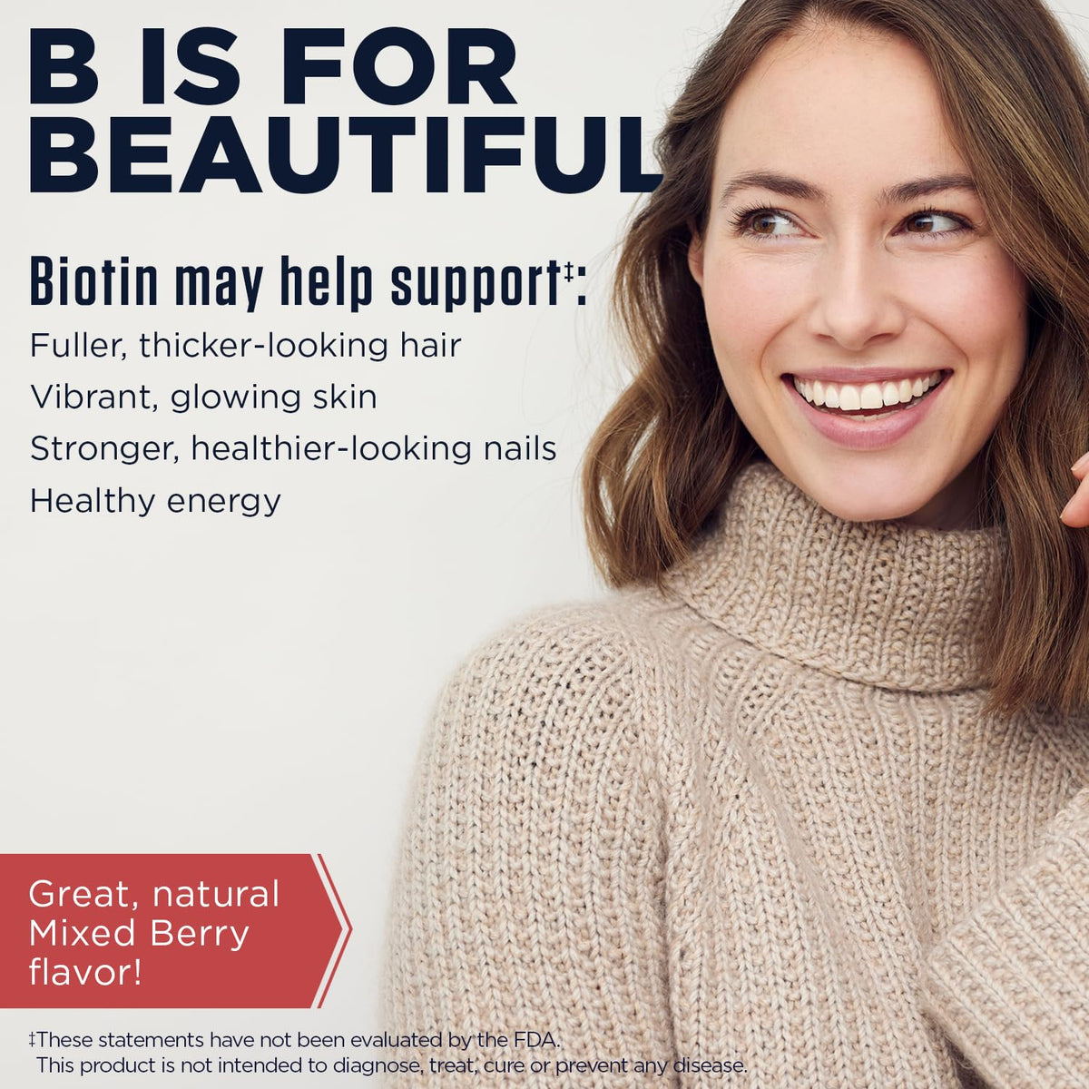 KAL Ultra Biotin 10000mcg for Hair, Skin & Nails - 60 Tablets - image 3