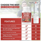 Healthy One Healthy Heart Cardiovascular Support - 120 Capsules - image 4