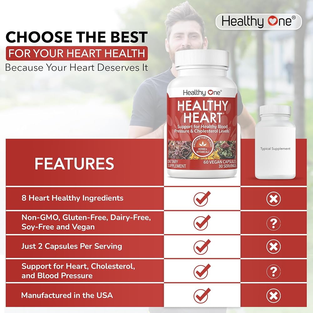 Healthy One Healthy Heart Cardiovascular Support - 120 Capsules - image 4
