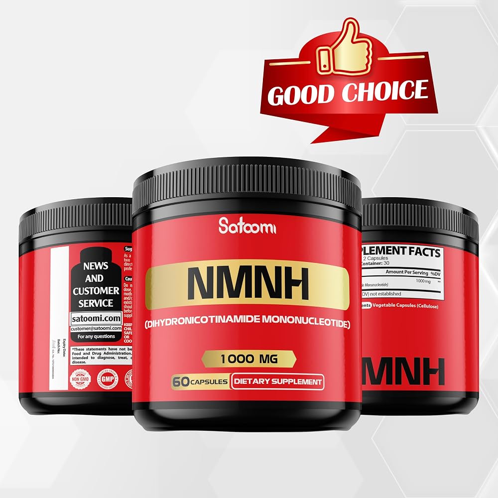 Satoomi NMNH NAD Supplement 1000mg - 60 Capsules - image 6