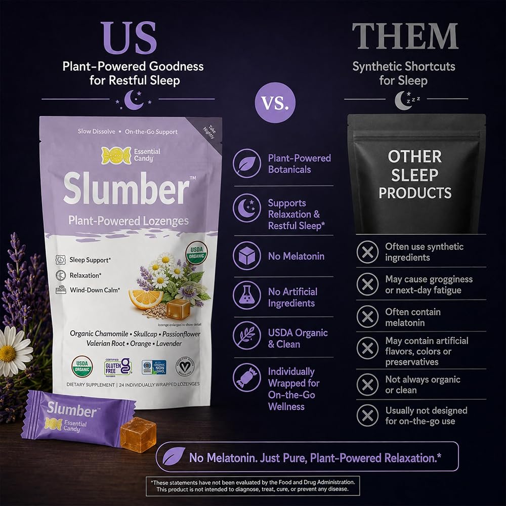 Essential Candy Slumber Blend Organic Lozenges for Sleep - 24 Count - image 6