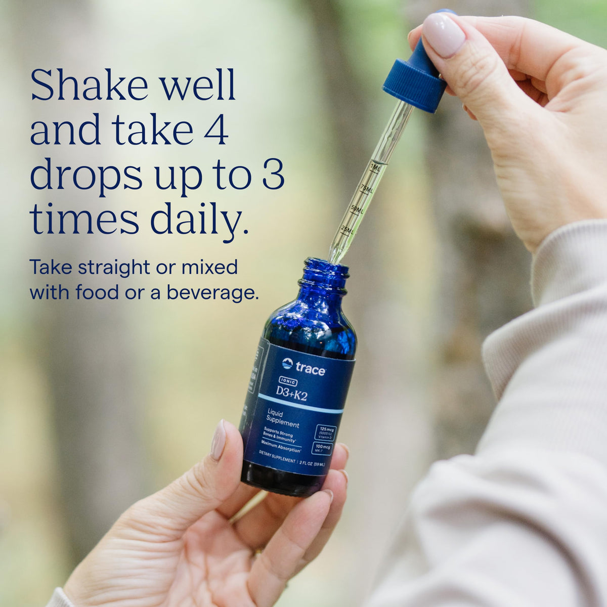Trace Minerals Liquid Vitamin D3 + K2 5000 IU - 2 fl oz - image 4