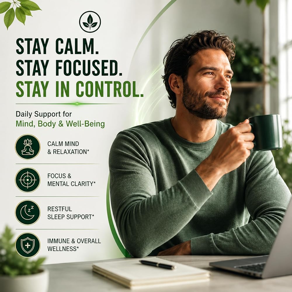 DLNIA Super Calm Cortisol Supplement with Magnesium Glycinate - 1 Count - image 6