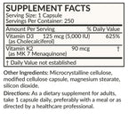 Futurebiotics Vitamin K2 (MK7) with D3 Supplement - Bone and Heart