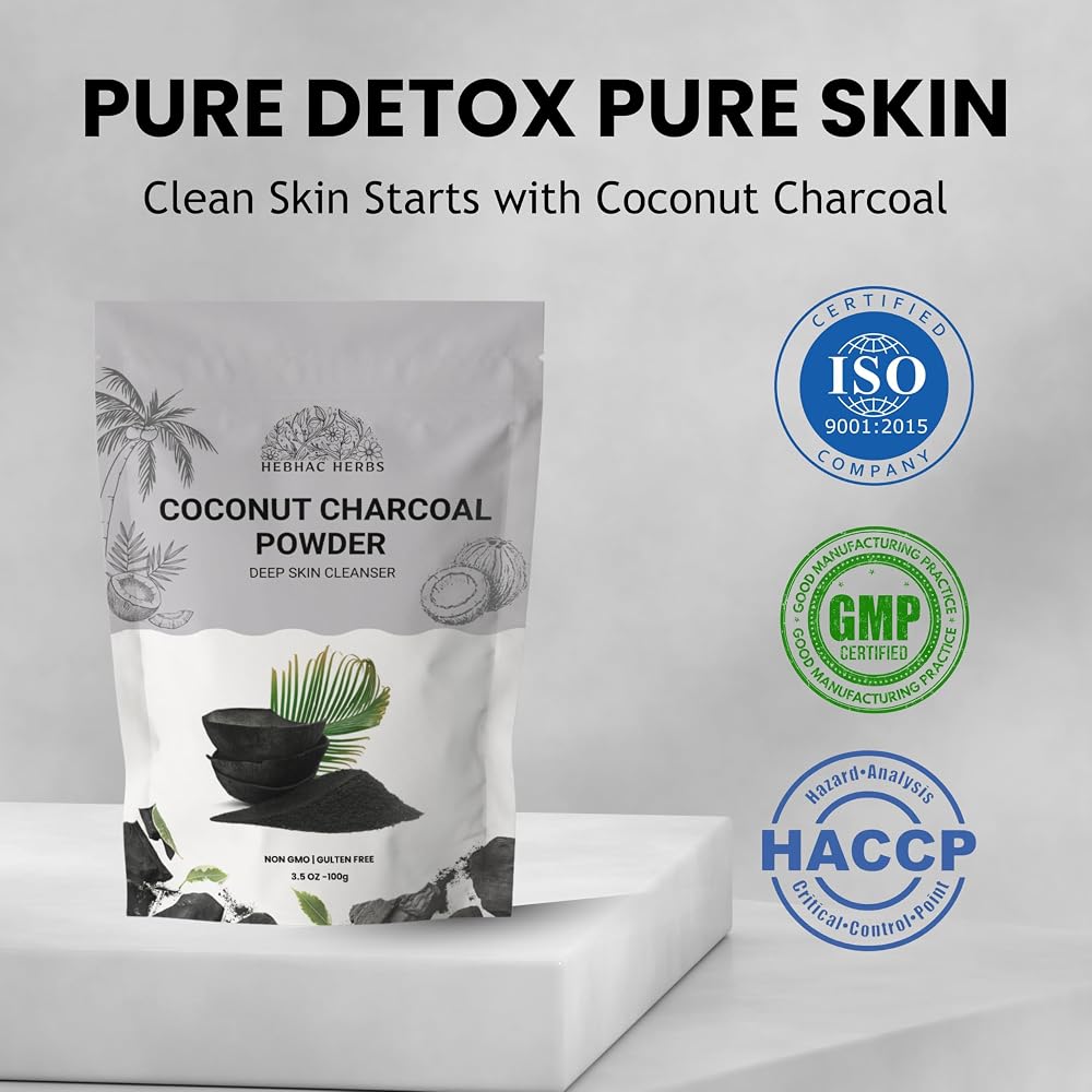Hebhac Herbs Activated Charcoal Powder - 100g - image 6