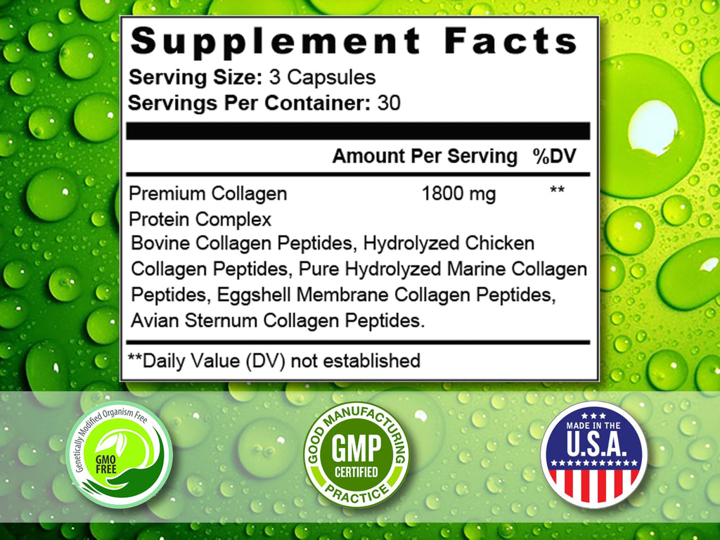 Crystal Peaks Nutrition Collagen Peptide Pill Types I-X - 90 Capsules - image 5