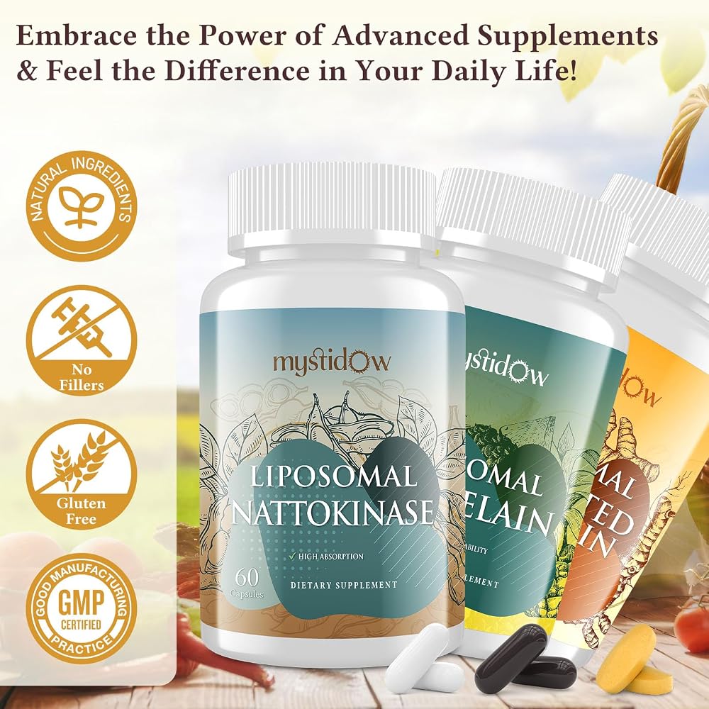 Mystidow Spike Support Trio Liposomal Nattokinase, Bromelain & Curcumin - image 7