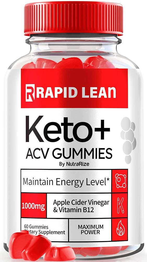 NutraRize Rapid Lean Keto ACV Gummies Weight Loss - 60 Gummies
