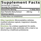 Bronson Saw Palmetto 1000 MG per Serving Extra Strength Supports