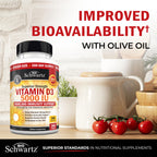 BioSchwartz Vitamin D3 5000 IU Immune Support - 360 Softgels - image 5