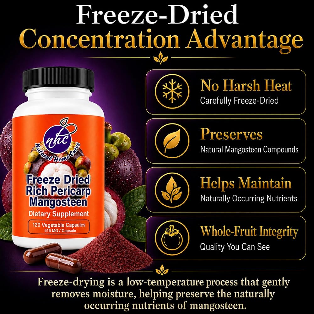 Natural Home Cures Mangosteen Supplement - 480 Vegan Capsules - image 4