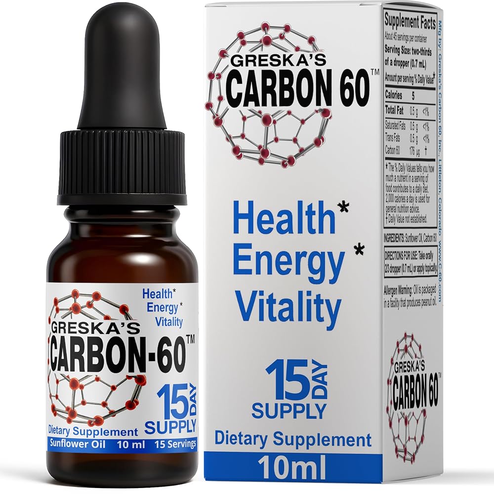 Greska's Carbon-60 Carbon 60 in Organic Sunflower Oil