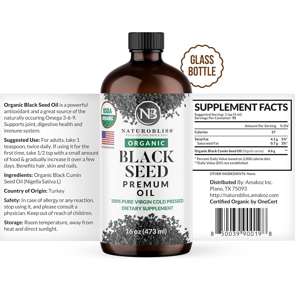 NaturoBliss Organic Black Seed Oi