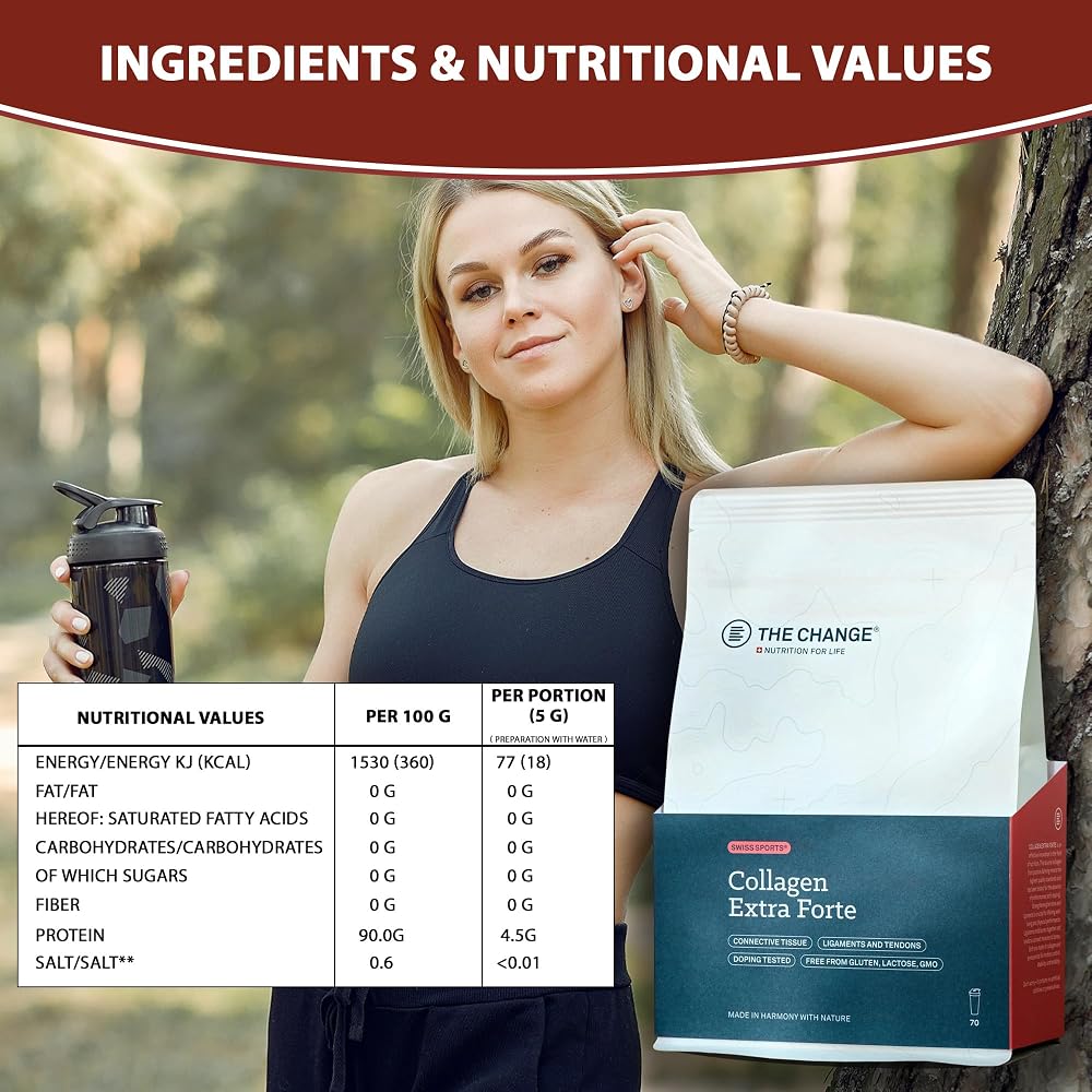 B THE CHANGE Collagen Extra Forte Hydrolyzed Powder - 350g - image 6