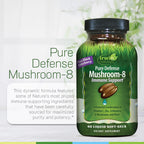 Irwin Naturals Pure Defense Mushroom-8 Immune Support - 60 Softgels - image 5