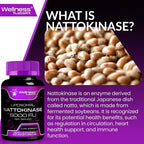 WELLNESS LABSRX Nattokinase Supplement 5000 FU - 120 Capsules - image 7