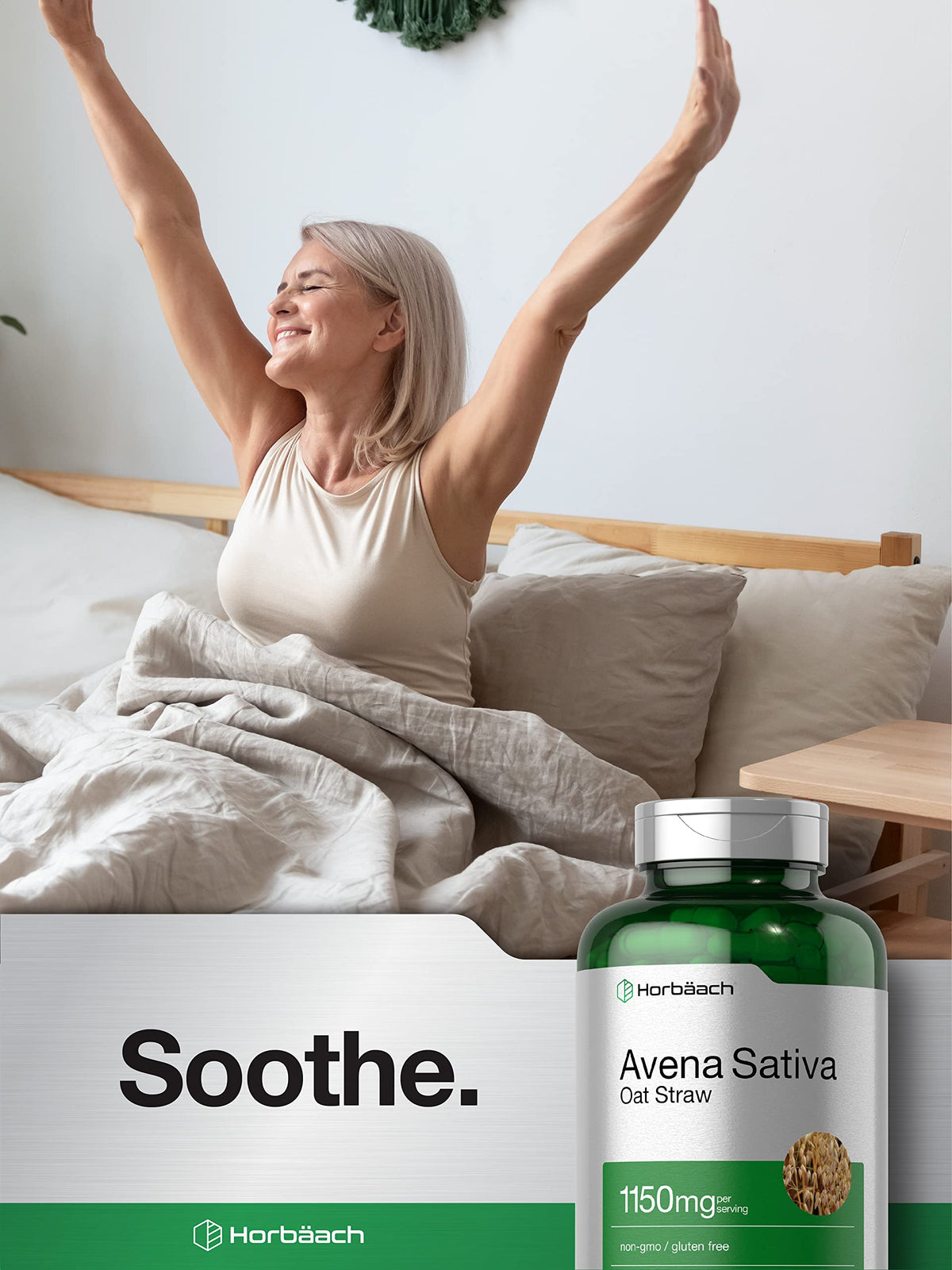 Horbäach Avena Sativa Extract Oat Straw - 200 Capsules - image 6