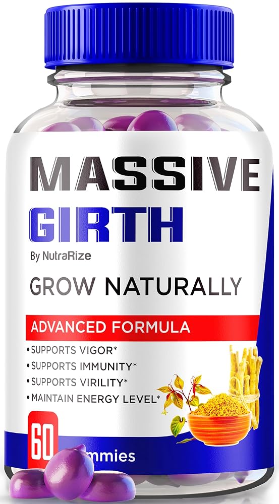 NutraRize Massive Girth Gummies for Men - 60 Gummies