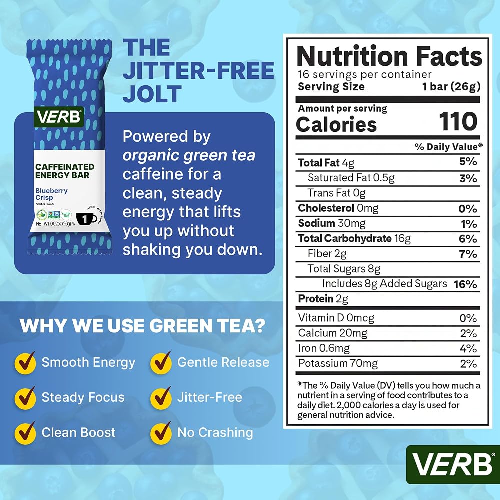 Verb Caffeinated Energy Bars