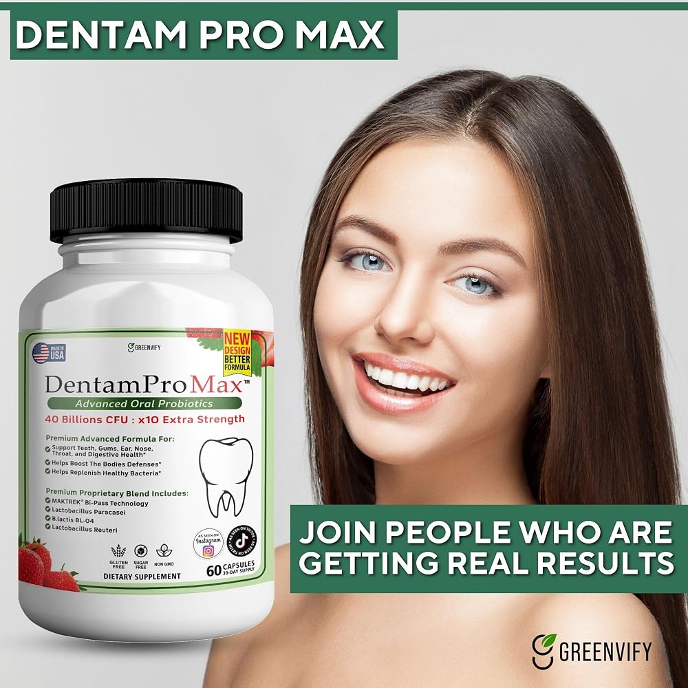 GREENVIFY DentamPro Max Fresh Breath Probiotics - 60 Capsules - image 4