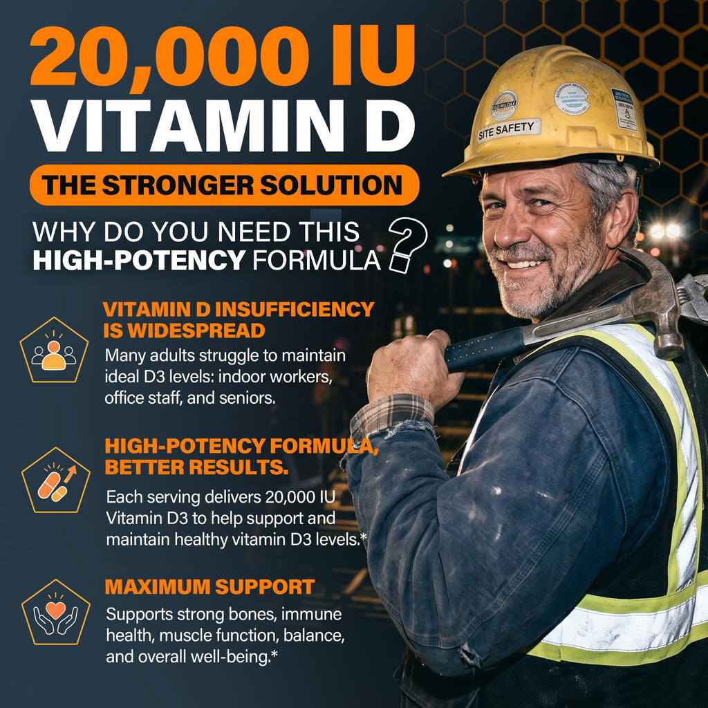 Nextdia Vitamin D3 20000 IU + K2 with Calcium Citrate - 240 Softgels - image 5