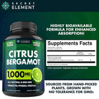 Secret Element Citrus Bergamot 1000MG Gummies&Capsules for Women