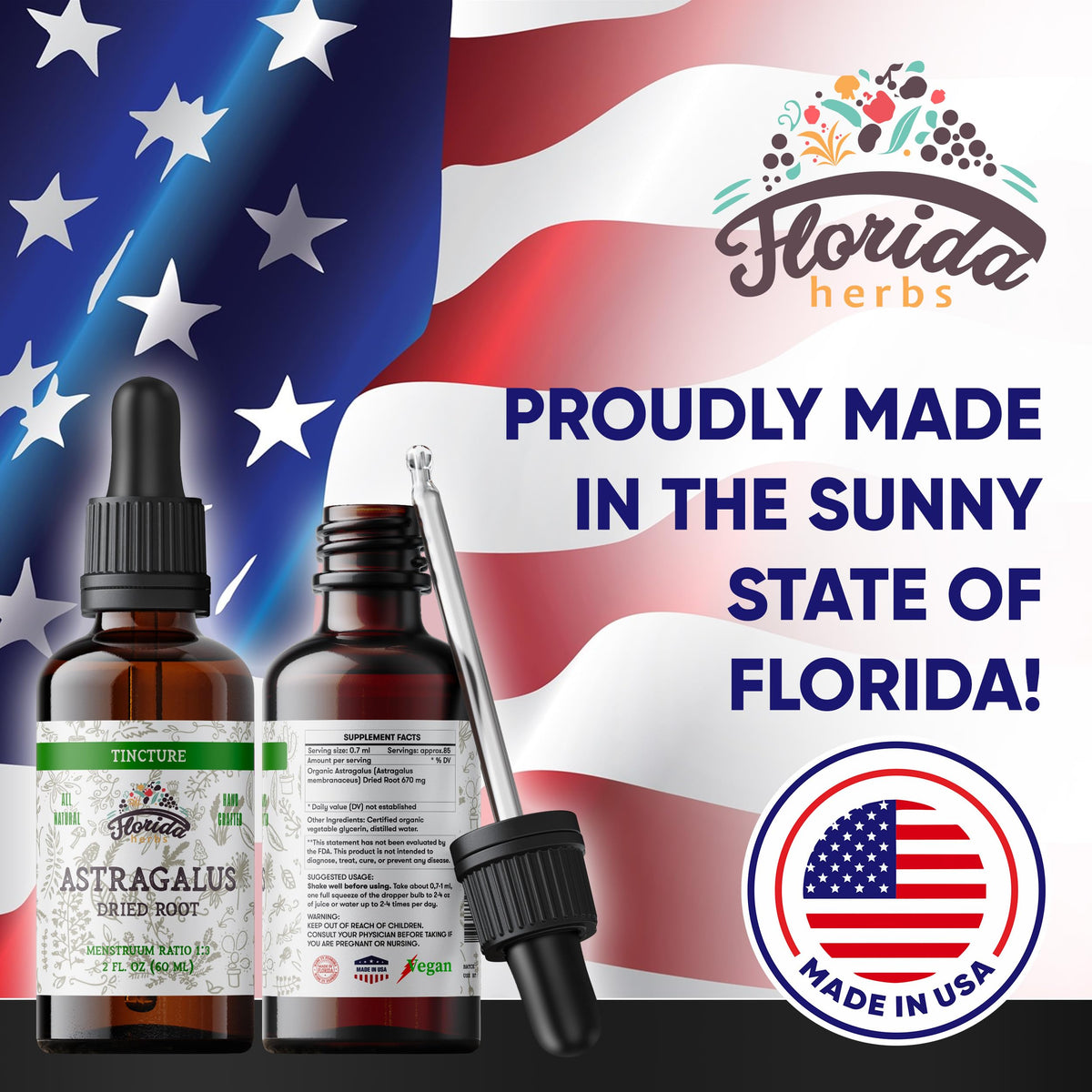 Florida Herbs Astragalus Tincture Organic Extract - 2 oz - image 5