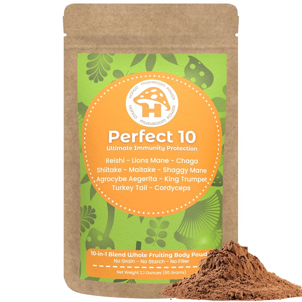 Hongo Tea Mushroom Power Complex Powder - 60 Servings